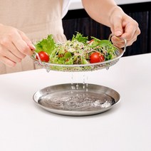리본제이 올스텐 핸들형 채반 접시 세트 19cm, 핸들형 채반+접시 세트 19cm