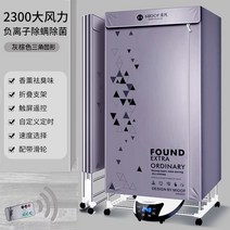 미니스타일러 휴대용의류관리기 접이식 전기 의류 건조기 음이온 살균 스마트 원격 제어 휴대용, 02 2300W_02 미국, [02]