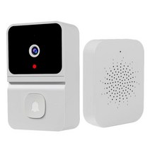 IoT Ai 인터폰 비디어폰 설치 교체 무선 와이파이 초인종 카메라 방수 HD 비디오 도어 벨 스마트 야외 야, 01 White