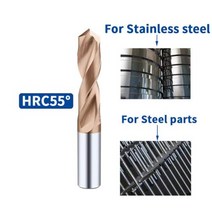 드릴 굴착 홀 단단한 텅스텐 카바이드 드릴 비트 CNC 금속 강철, 6.2mm+55drill bit