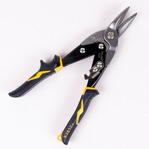 왼쪽 항공가위 오른쪽 CrMo 10인치 직선 250mm 왼손 함석 스트레이트 철판 스텐, 1개