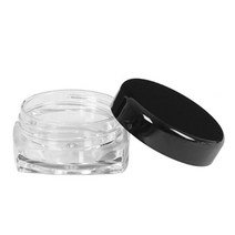 투명 화장품 공병 크림용기 화장품 용기 5g DD-10220, 블랙, 1개