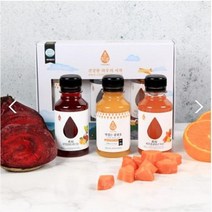 제주 초하루 천연발효 식초 3종 선물세트 (120ml x 3개입) 감귤 레드비트 당근