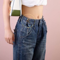 청 바지 치마 셀프 허리 조절 옷 수선 리폼 줄이기, 실버