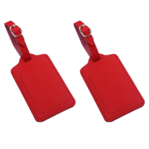 발광 PU 가죽 씨크릿 여행 캐리어 가방 네임택 2P 레드