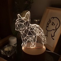 LED 강아지 무드등 인테리어 조명, 단품