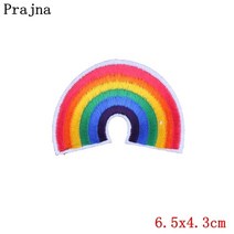 저스트업 레인보우 글자 패치 자수 아이언 온 의류용 DIY 동물 고양이 바느질 아플리케 스티커, [45] PE1670CT