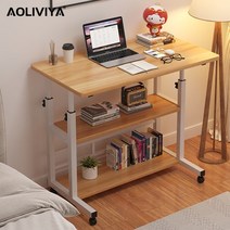 AOLIVIYA-침대 옆 테이블 이동할 수 있는 간편한 렌탈 하우스 리프트 컴퓨터 책상, 13