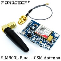 아두이노키트 프로그래밍 전자 아두이노 모듈 부품 Sim800l gprs gsm 모듈 마이크로 sim 카드 코어 쿼드 밴드 ttl 직렬 포트 안테나 arduino 스마트 폰용, sim800l 블루 2