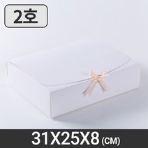 모던 리본 선물상자 2호(화이트) 선물용 포장케이스, 1GQ0_모던리본2호(WHITE)