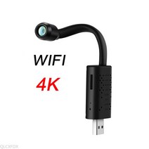 초소형 블랙박스 cctv 적외선 미니 음성 대화 감시 홈 애견 카메라 diy 휴대용 wifi 캠코더 제어 usb ip micro cam 4k 1080p 모션 감지 suport, 와이파이 4k 카메라, 32GB 카드 추가