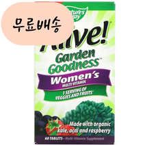(아이허브) Natures Way 얼라이브 가든 여성용 종합비타민 60 빠른직구, 1개, 60개