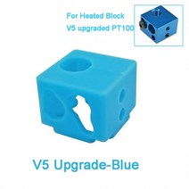 V6 볼케이노 MK8/MK9/CR10/CR10S 용 3D 프린터 부품 실리콘 양말 가열 블록 보온 커버, 09 V5 Upgrade-Blue