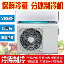 산업용 공업용 에어컨 냉장창고 풀세트 설비 3p4p5p 냉동장치 소형냉동기 냉장 생화채소과일 신선보관, 분할형 대형 1HP 신선도 유지 장