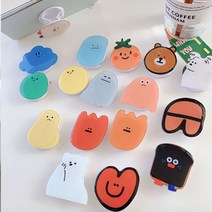 핸드폰 그립 귀여운 스마트톡 6종 거치대 유령, 초록이CM002261