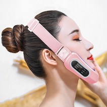 누데이스 피부엔 V라인 리프팅밴드 갈바닉 이온 EMS 저주파 LED마스크 Pink9 버튼형 리모컨형, 저주파 EMS LED 턱 마스크 버튼형