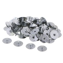 GHSHOP 철 양초 심지 지지대 100개 팩 - 심지 탭 - 심지 홀더 - 양초 제작 용품 - 은, 20x3mm, 실버