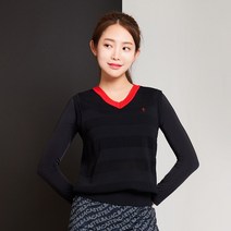 까스텔바작 여성 브이넥 스웨터 베스트 BWCMSV801BK