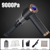 무선 자동차 청소기 car 진공 흡입 충전식 9000pa cordles car vacuum with led foldable handle 120w mini 청소 도구 for, 협력사, 검은 색