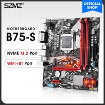 메인보드 컴퓨터 마더보드 SZMZ B75 마더 보드 지원 인텔 코어 2 세대 3 제온 E3 V1 V2 LG 호환 호환A 115, 01 마더 보드