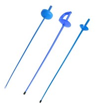 펜싱 장비 훈련 감응 플라스틱 사브르 플뢰레 연습 체험 안전 적중 시 울음소리, 블루 플뢰레