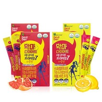 악마다이어트 아쿠아프리미엄7 레몬2box+자몽2box, 단품, 단품