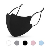 3D 끈조절 네오플랜 패션 마스크 연예인 마스크 두께 2종류 (5 Color), 블랙 (두께 1mm)