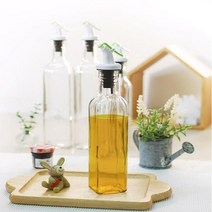 오일 공병 원터치 유리 용기 카페 드레싱 소스병 250ml 2P