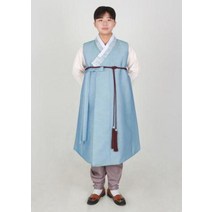 한복82 (자체제작 상품) [한복대여 블루] 신부 신랑 혼주 하객 결혼 폐백 돌잔치 웨딩 칠순 가족 남자한복 한복 세트