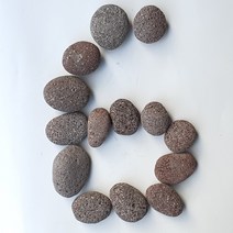 화산에그스톤 붉은색30-60mm 3kg(1봉), 1개