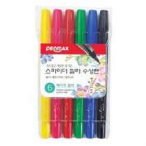 XQV236396펜맥스 스파이더 수성펜 6색 세트 베이직