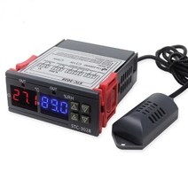 듀얼 디지털 온도 조절기 습도 제어 STC-3028 인큐베이터 컨트롤러 AC 220V DC 12V 24V, 03 STC-3028 110-220V