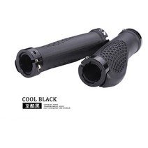 손목보호 락온 픽시 미니벨로 MTB 로드 생활 하이브리드 자전거 손잡이 그립 핸들 방한 안전 헤드업 손저림방지 고무 그립바 용품 바엔드, 육구 핸들 블랙 송구