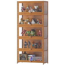 위스키진열장 술장식장 양주 진열장 피규어 전시대, 싱글 도어, A (투명) 4 층 60