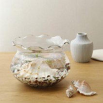 아트박스/글라스코 복주머니 수반 오픈식 물결어항 (소), 본품