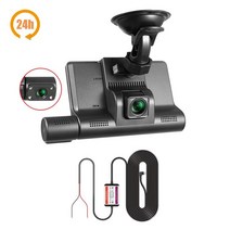 블랙박스 차량용 트럭 미니 외장형 가성비 2023 대시 캠 자동차 DVR 카메라 4 인치 풀 HD 1296P 드라이브, 03 24H No rear camera_01 64G