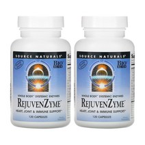 소스내추럴스 리주벤자임 판크레아틴 120캡슐 RejuvenZyme 2개