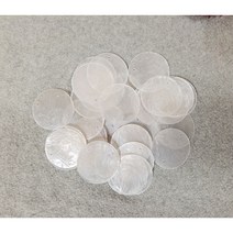 [소품팩토리] 미검수 대량구매 특별가 1000개팩 5cm 원형 내추럴 화이트 자개 썬캐쳐 diy 자개 모빌 만들기 재료