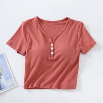 여성 노브라 반팔 티셔츠 크롭 심플 무지 여름 여자 노브라티 nobra shirt XK0480