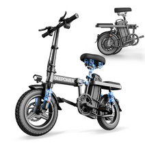 세계일주 성인 전기 자전거 48V 12A 30-40km 주행가능거리 여성용 전기자전거 CK22, 블랙