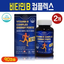 에버그린 비타민B 컴플렉스 에너지 포르테 고함량 활성 비타민 B군 b1 b2 b6 b12 종합 비타민비 복합제 엽산 비오틴 나이아신 여성 남성 청소년 영양제, 2박스, 비타민B 컴플렉스 에너지 포르테 90캡슐