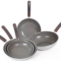 쵄두 명품 특허 무독성 티타늄 통판 레슬레 후라이팬 웍 궁중팬 22/24/28cm A1C1, 레슬레 프라이팬 28cm_블랙