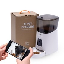페티마이즈 스마트 펫CCTV 자동급식기 6L, PT-WHITE, 6000ml