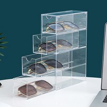 라이크홈즈 4구 아크릴 안경 선글라스 정리함 커피 캡슐 수납 보관함, 1개