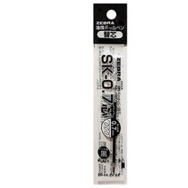 제브라 유성잉크 SK 리필심 0.7mm, 흑색, 7세트