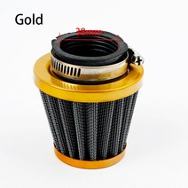 바이크 오토바이 에어 필터 35mm 42mm 범용 적합 50cc 110cc 125cc ATV 스쿠터 핏 더트 바이크용, 09 yellow  38mm