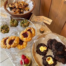 맛있는스모어 수제 쿠키 선물 치즈사무실 대용량 업소용 식당용 간식 소스, 말차크림치즈