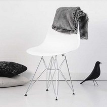 사이드 의자 북유럽풍 물방울 체어 플라스틱, 검은색