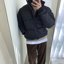 빠델 크리밍 커플 오버핏 숏패딩 점퍼