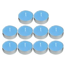 양키캔들 인테리어 캔들10 개대 tealight 양초 프리미엄 무연 향 6 색 사용, 푸른
